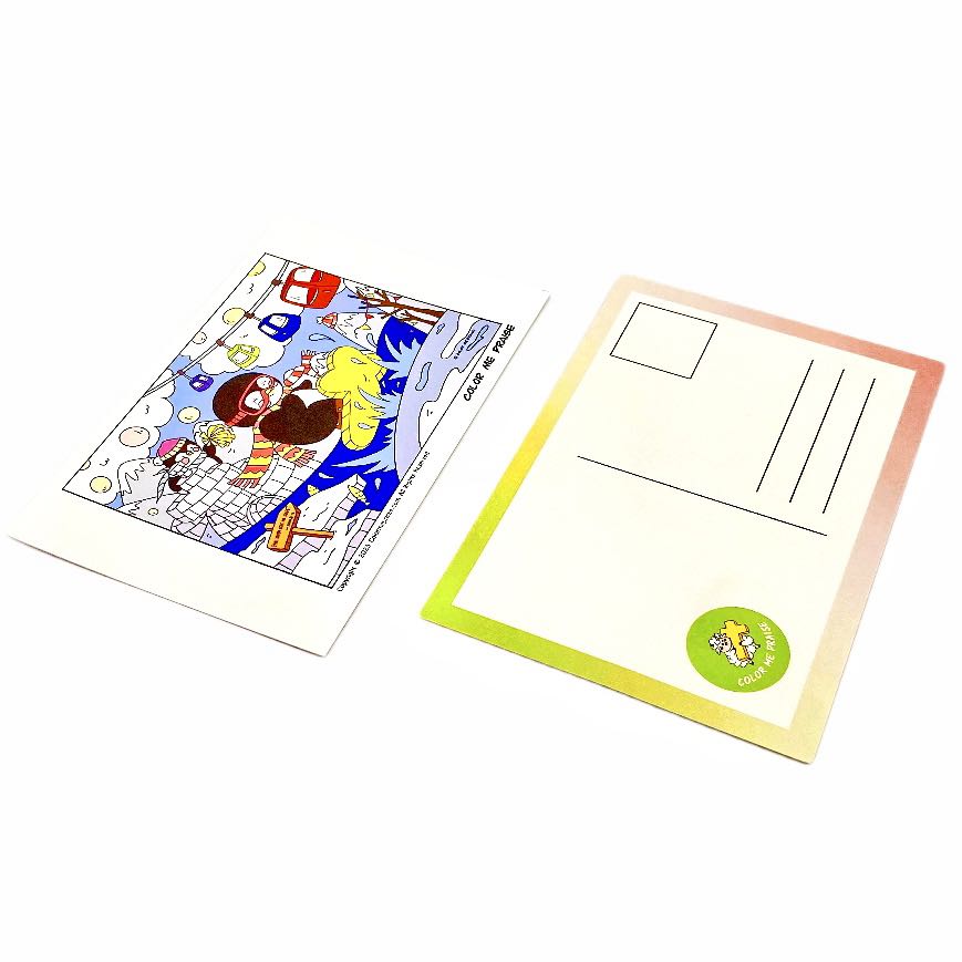 Colorable Postcards