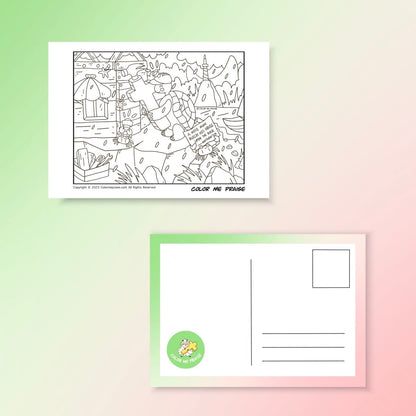 Colorable Postcards