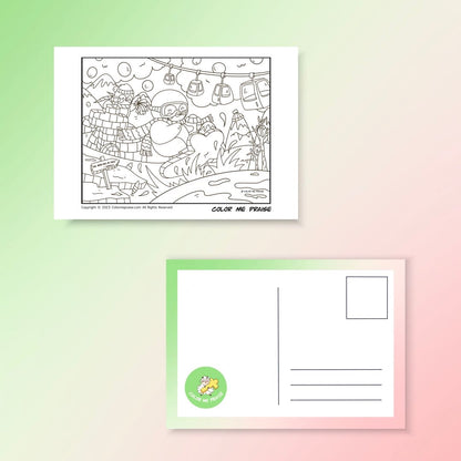 Colorable Postcards