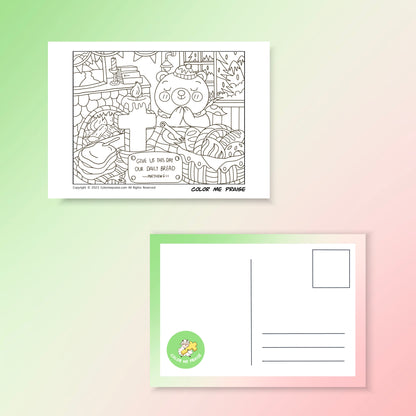 Colorable Postcards