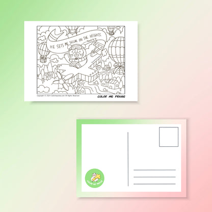 Colorable Postcards