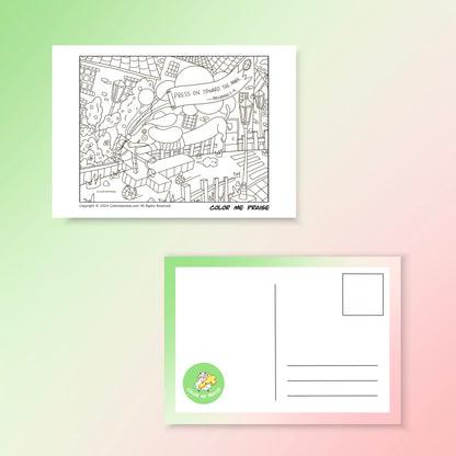 Colorable Postcards