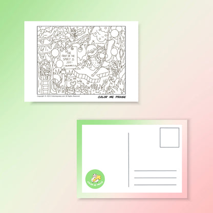 Colorable Postcards